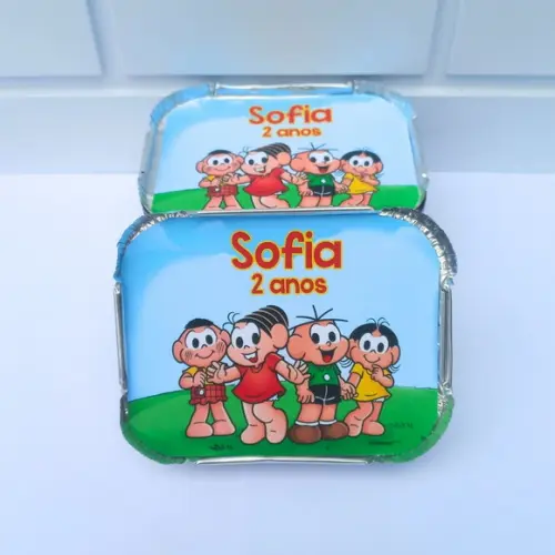 60 Marmitinha Personalizada Turma da Mônica