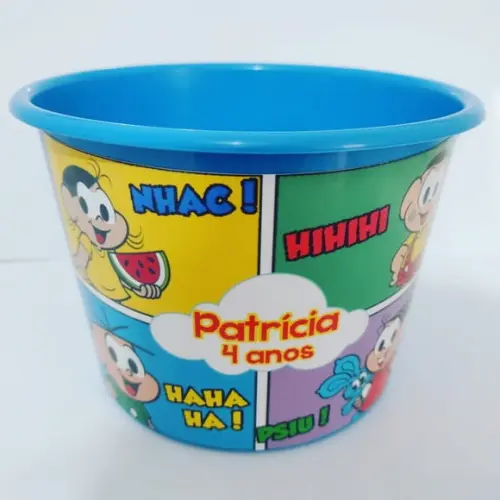 Baldinho de Pipoca Turma da Monica