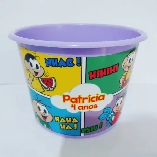 Baldinho de Pipoca Turma da Monica