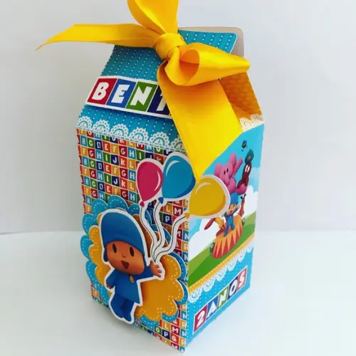 Caixinha Milk Personalizada Pocoyo 3d