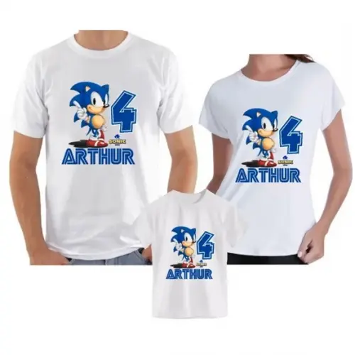 Camisa Personalizada do Sonic