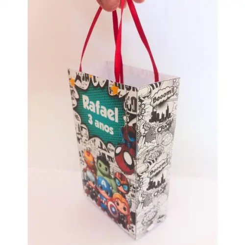 Kit 20 Uni Sacolinha para Lembrancinha Heróis Baby
