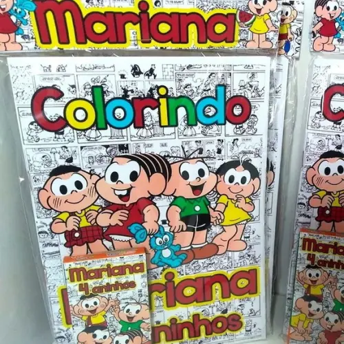 Kit Revistinha de Colorir com Giz - Turma da Mônica