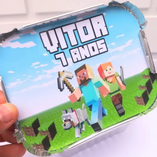 Marmitinha Personalizada Minecraft