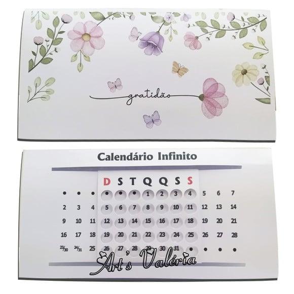 Calendário de Mesa Infinito Gratidão