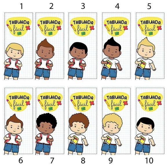 Chaveiro Tabuada Divertida Personalizada - 1 Operação
