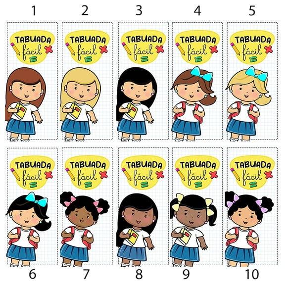Chaveiro Tabuada Divertida Personalizada - 1 Operação