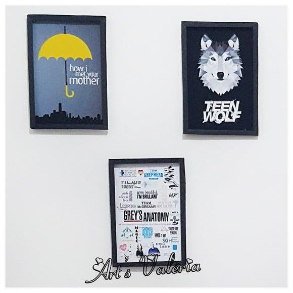 Quadro de Papel com mdf -séries Especiais - 20x28cm
