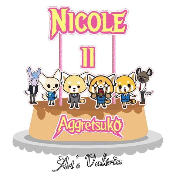 Topo de Bolo Aggretsuko