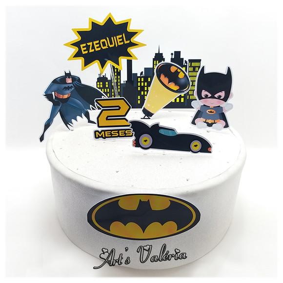 Topo de Bolo Batman