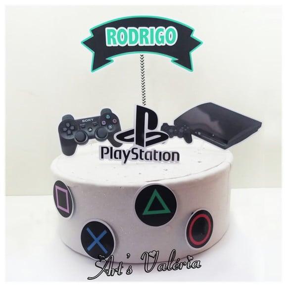 Topo de Bolo Playstation