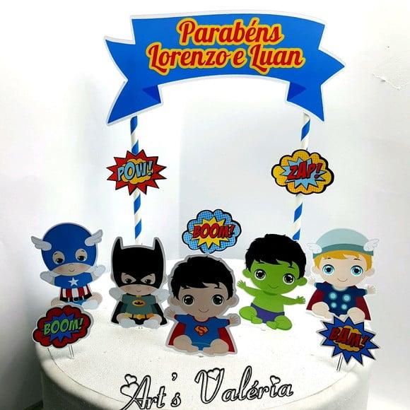 Topo de Bolo Super Bebês