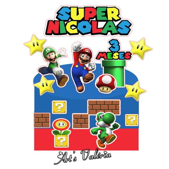 Topo de Bolo Super Mario Bros