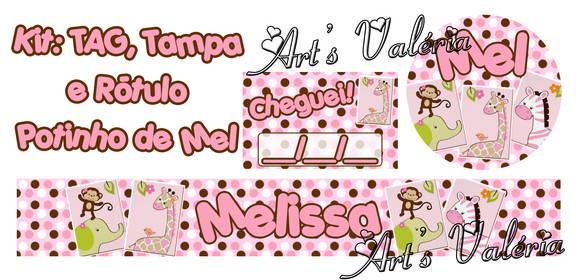 Kit Adesivos para Potinho de Mel - 40ml