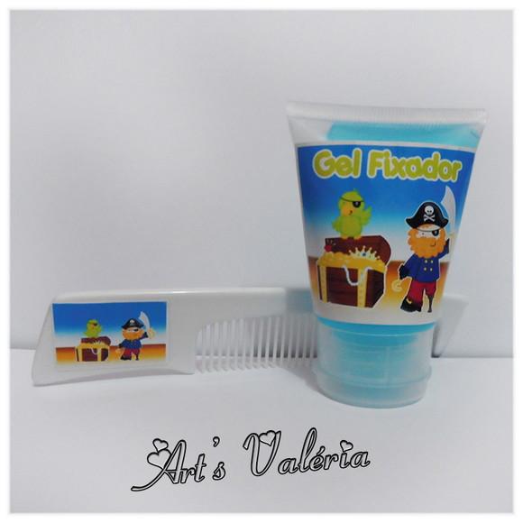 Kit Gel Fixador com Pente Personalizado