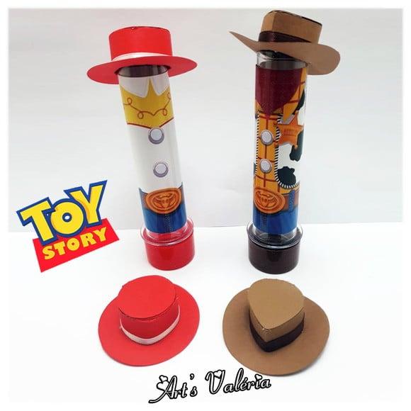 Tubete com Chapéu Jessie ou Woody do Toy Story - Cada