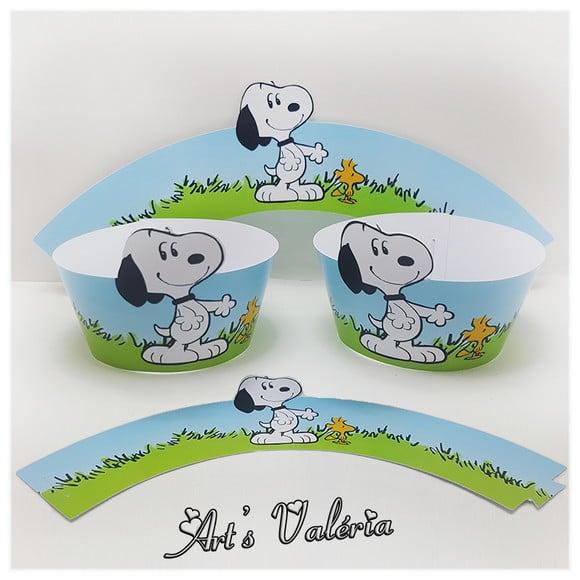 Wrappers Saia para Cupcake do Snoppy