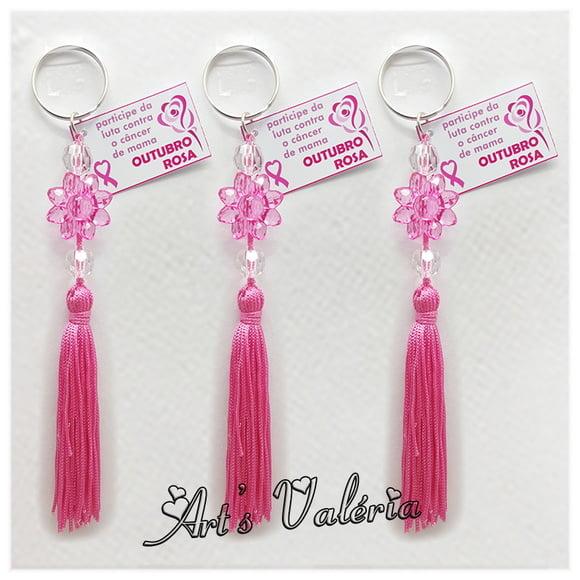 Chaveiro Outubro Rosa