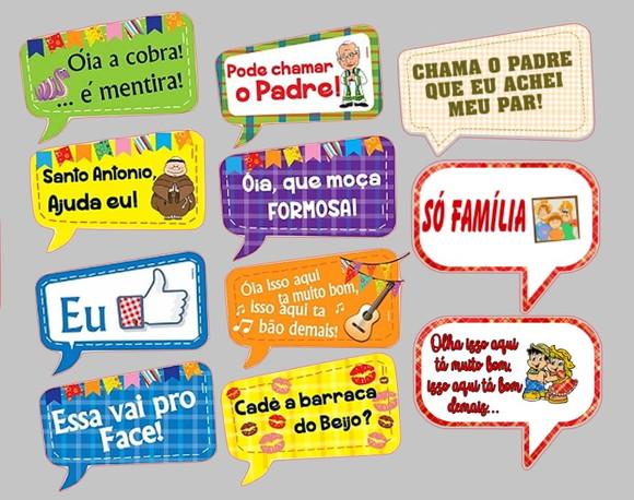 Placa Divertida para Festa Junina - Cada