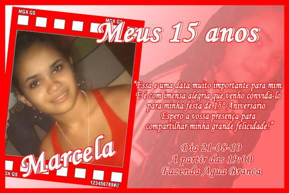 Convite 15 anos -  10x15cm c/ Envelope