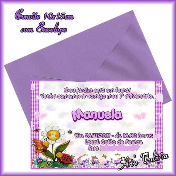 Convite Fotográfico 10x15cm c/ Envelope