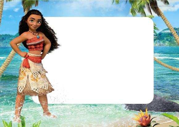 Convite Moana - Uma aventura no Mar