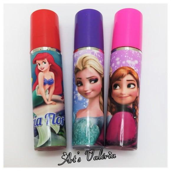 Kit Espelho Flor e Brilho Labial Personalizado Colorido