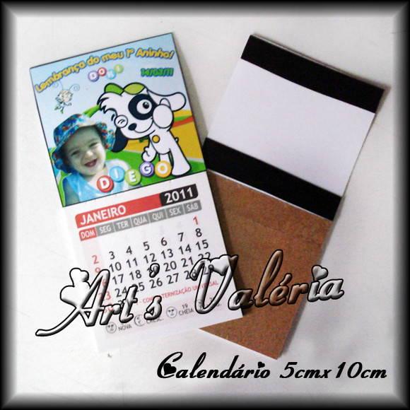 Mini Calendário Destacável 5cm x 10cm
