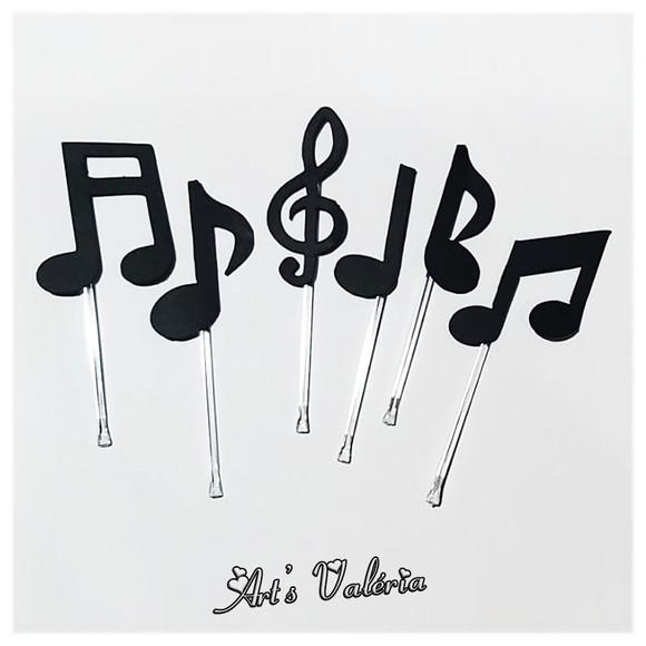 Topper Notas Musicais - Valor unitário
