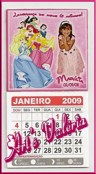 Mini Calendário Destacável 5cm x 10cm