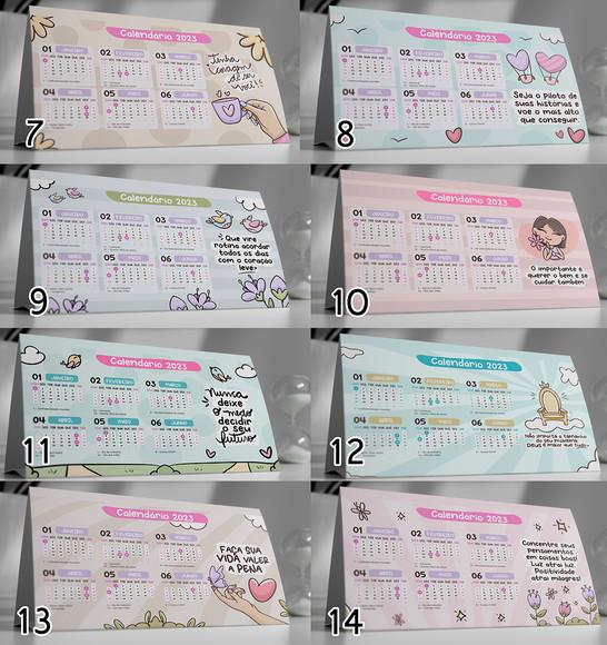 Calendário de Mesa Motivacional