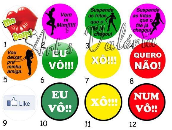 Adesivo Divertido Vô, Num Vô... - Preço Unitário