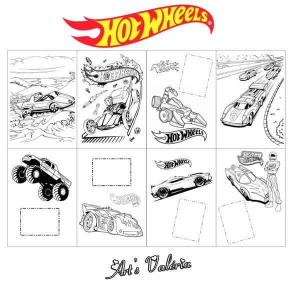 Álbum de Figurinhas Hot Wheels - 10x15cm
