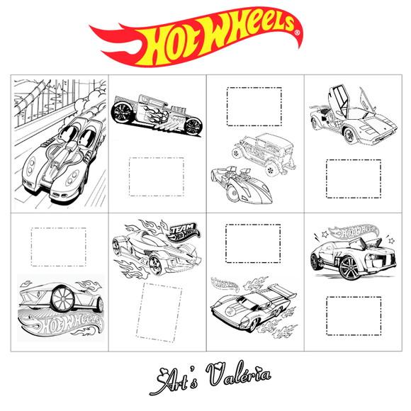 Álbum de Figurinhas Hot Wheels - 10x15cm