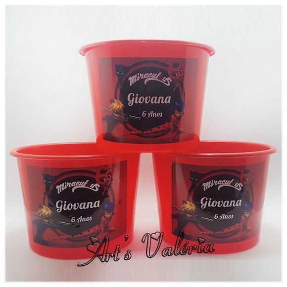 Balde para Pipoca Personalizado - 1500ml