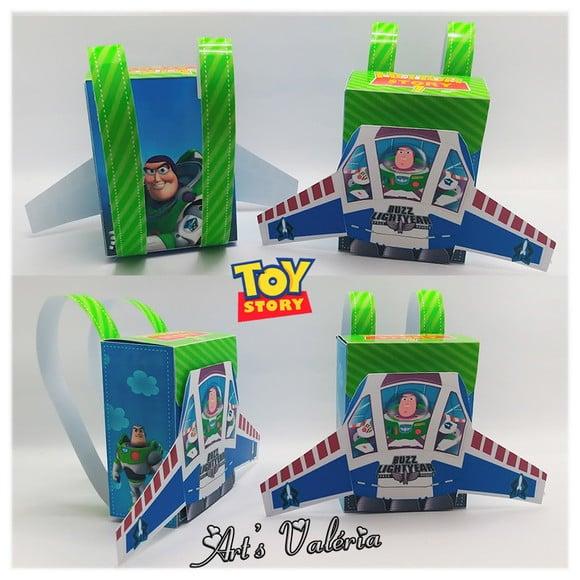 Caixa Mochila do Buzz Lightyear do Toy Story