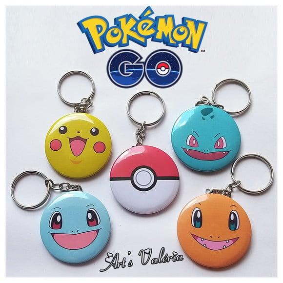 Chaveiro Bóton Pokémon Go - Valor Unitário