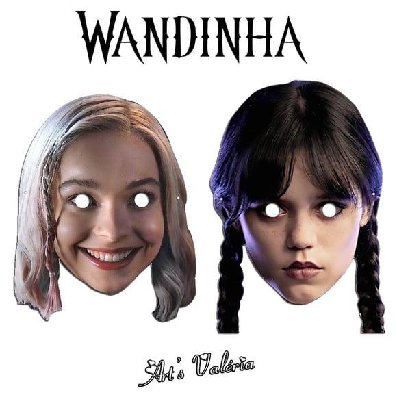 Máscara Wandinha Addams - Wednesday