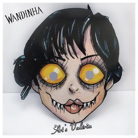 Máscara Wandinha Addams - Wednesday
