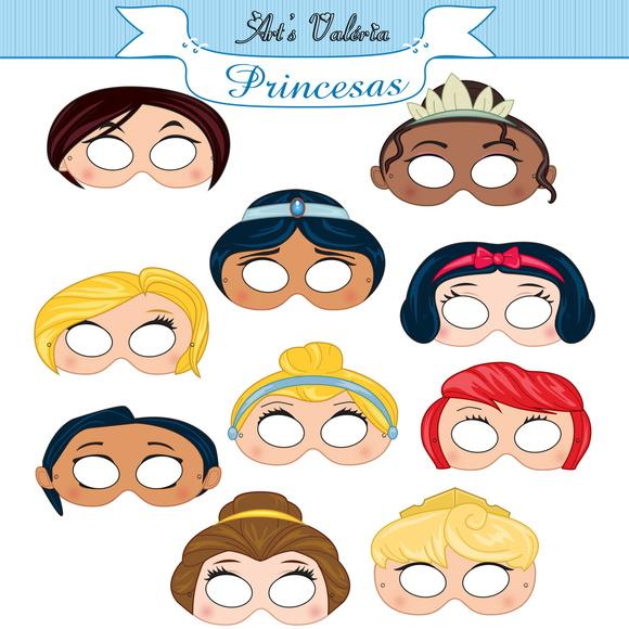 Máscaras Das Princesas - Valor Unitário