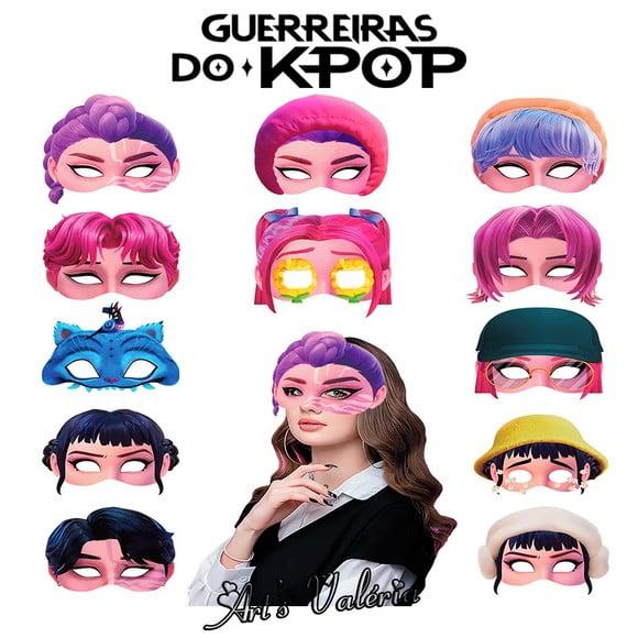 Máscaras Huntrix Guerreiras do K-pop - Valor Unitário