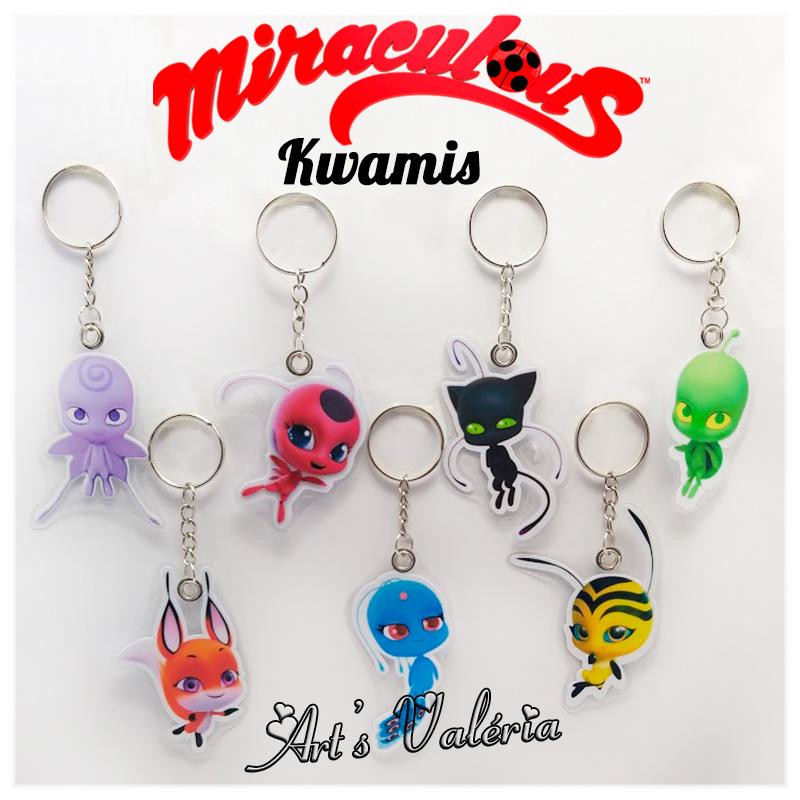Chaveiro Kwamis Miraculous - Valor Unitário