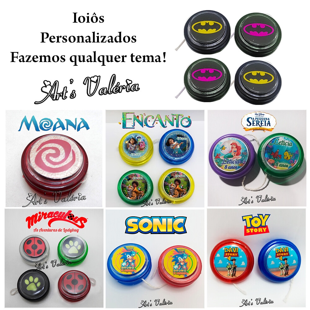 Ioiô Personalizado Lembrancinha de Aniversário - Qualquer Tema 