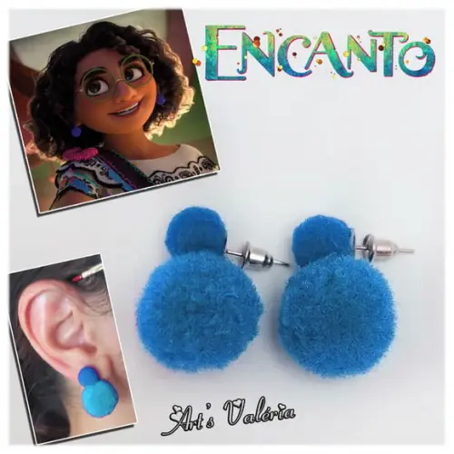 Brincos Da Mirabel Encanto - Azul