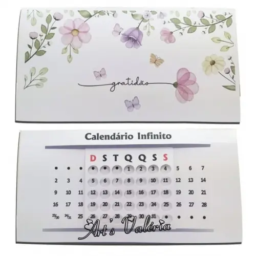 Calendário de Mesa Infinito Gratidão