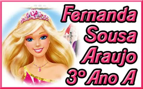 Etiquetas Escolar Personalizadas Barbie