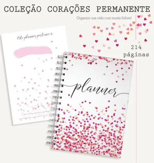 Planner Permanente Corações