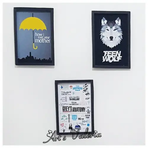 Quadro de Papel com mdf -séries Especiais - 20x28cm