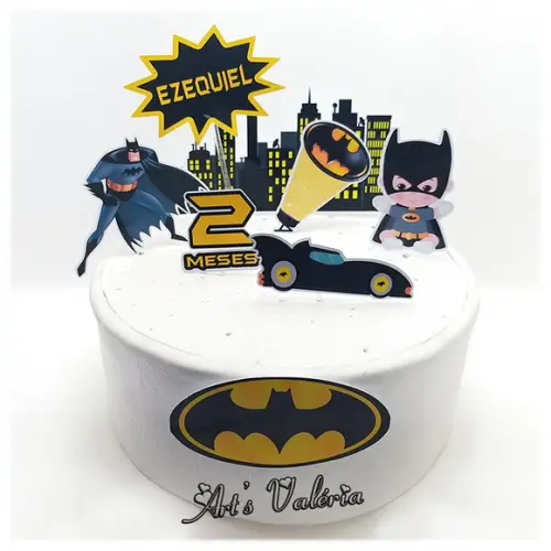 Topo de Bolo Batman