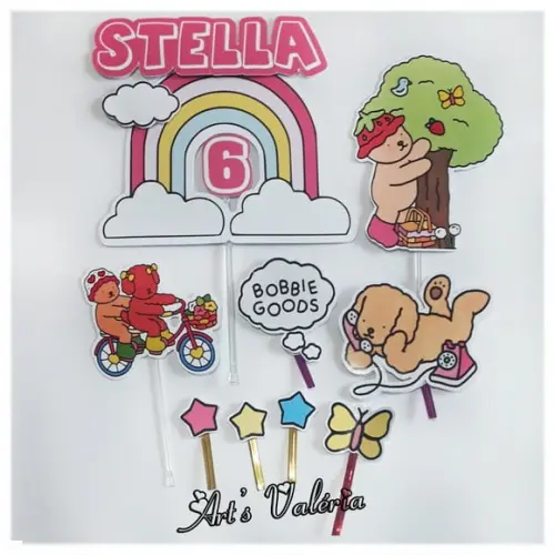 Topo de Bolo Bobbie Goods